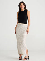 BRAVE & TRUE Dazzle Skirt CHAMPAGNE