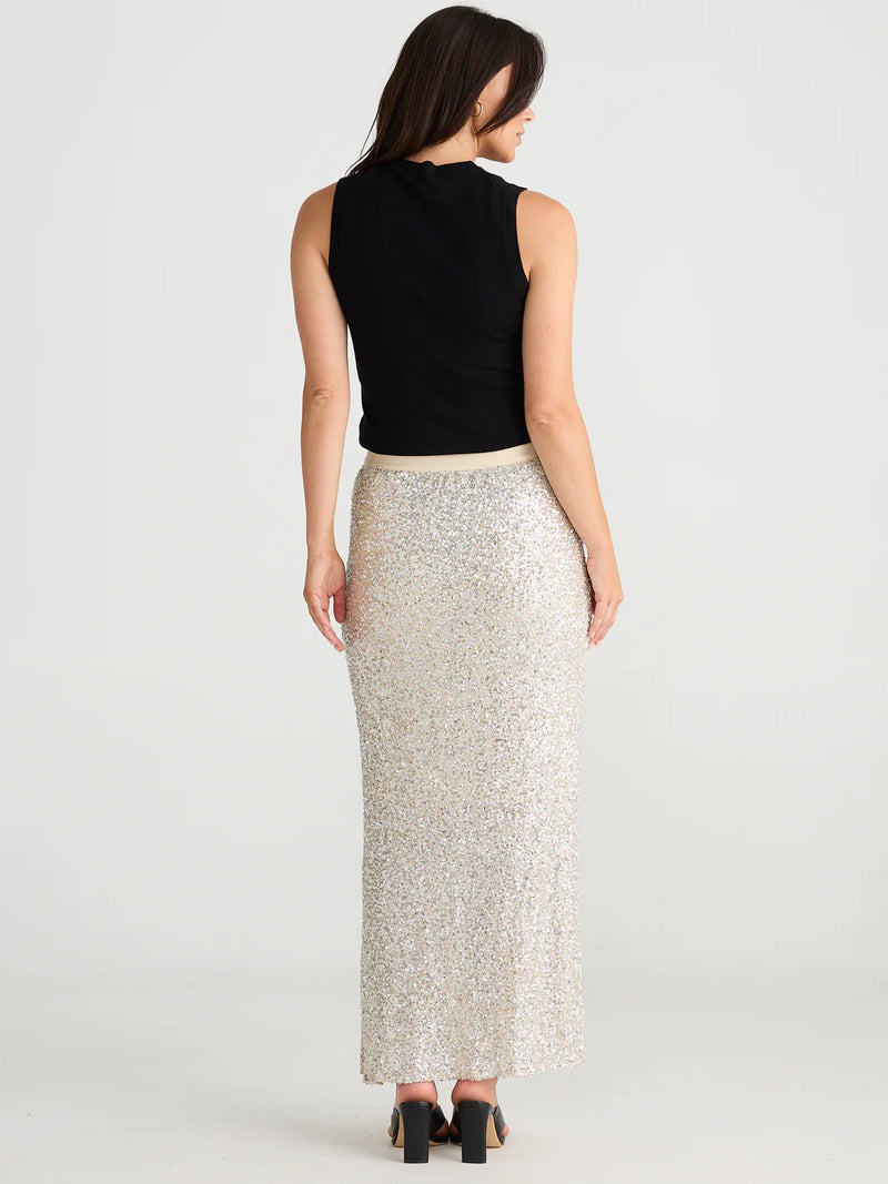 BRAVE & TRUE Dazzle Skirt CHAMPAGNE