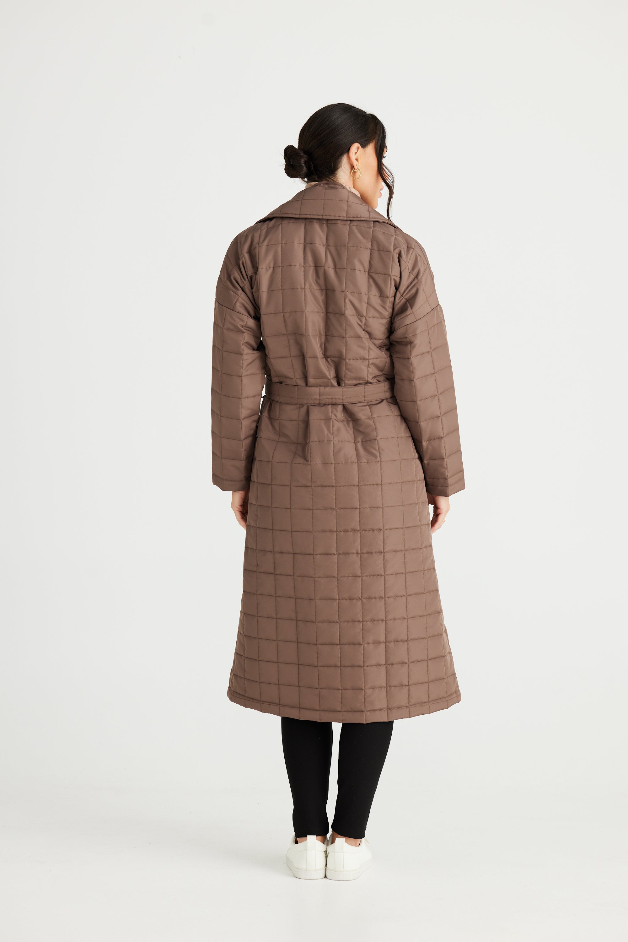 BRAVE & TRUE Bedford Longline Puffer MOCHA