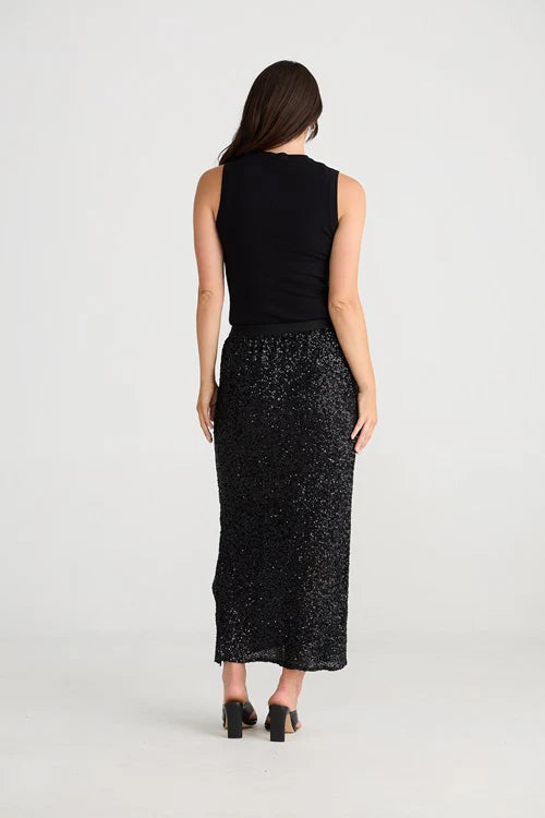 BRAVE & TRUE Dazzle Skirt BLACK
