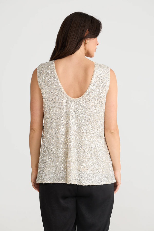 BRAVE & TRUE Show Stopper Top CHAMPAGNE