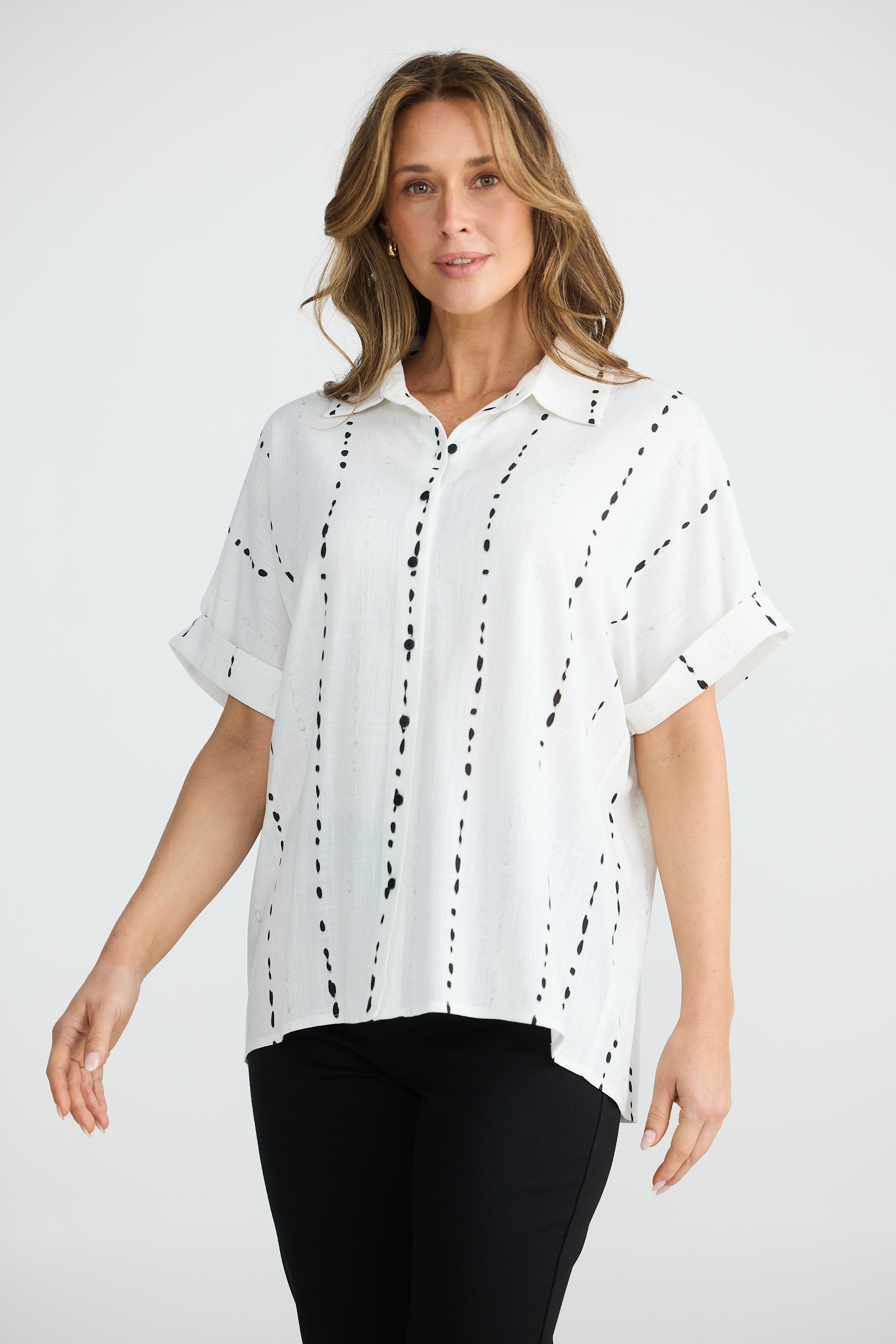 BRAVE & TRUE Alice Shirt BLURRED LINES