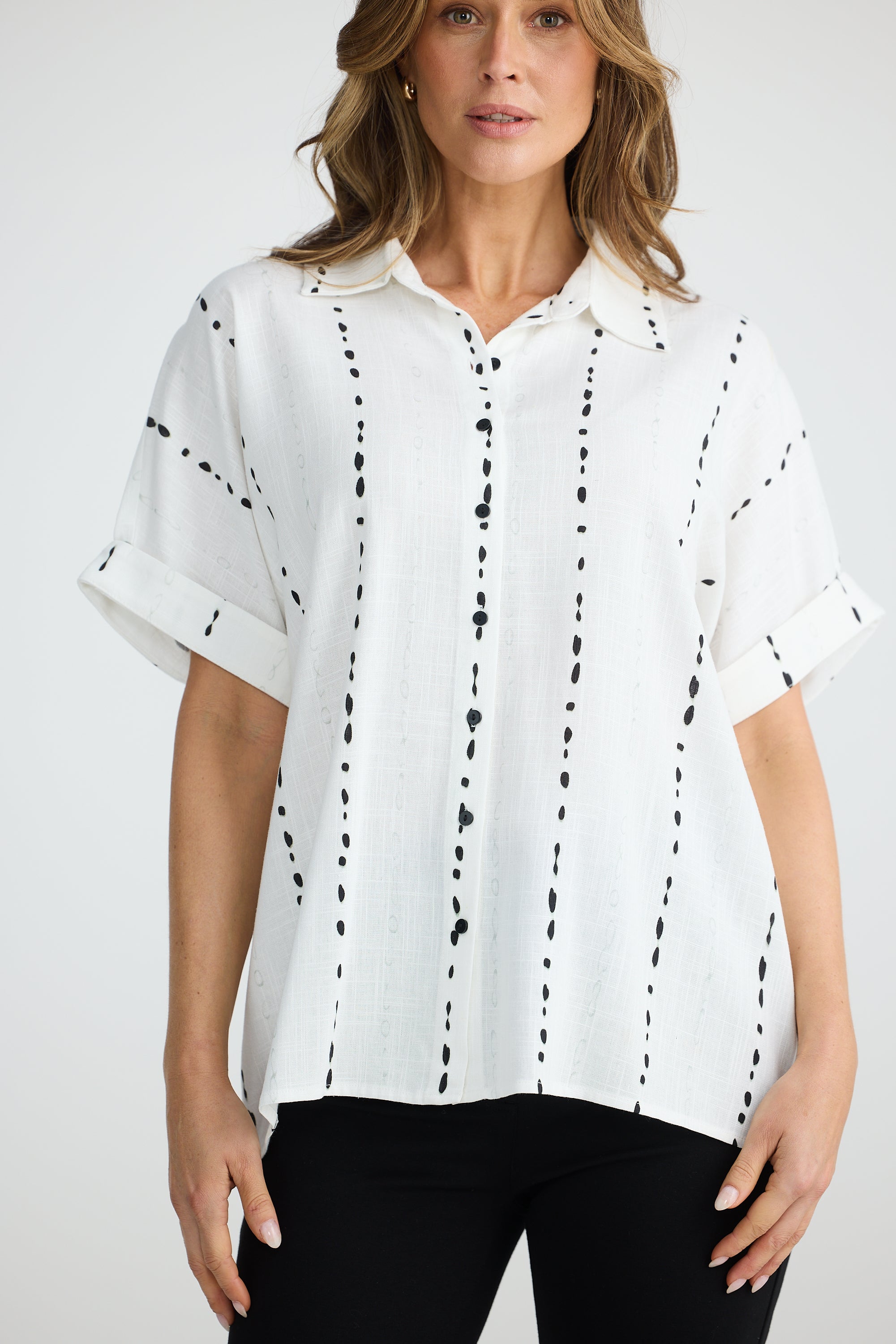 BRAVE & TRUE Alice Shirt BLURRED LINES