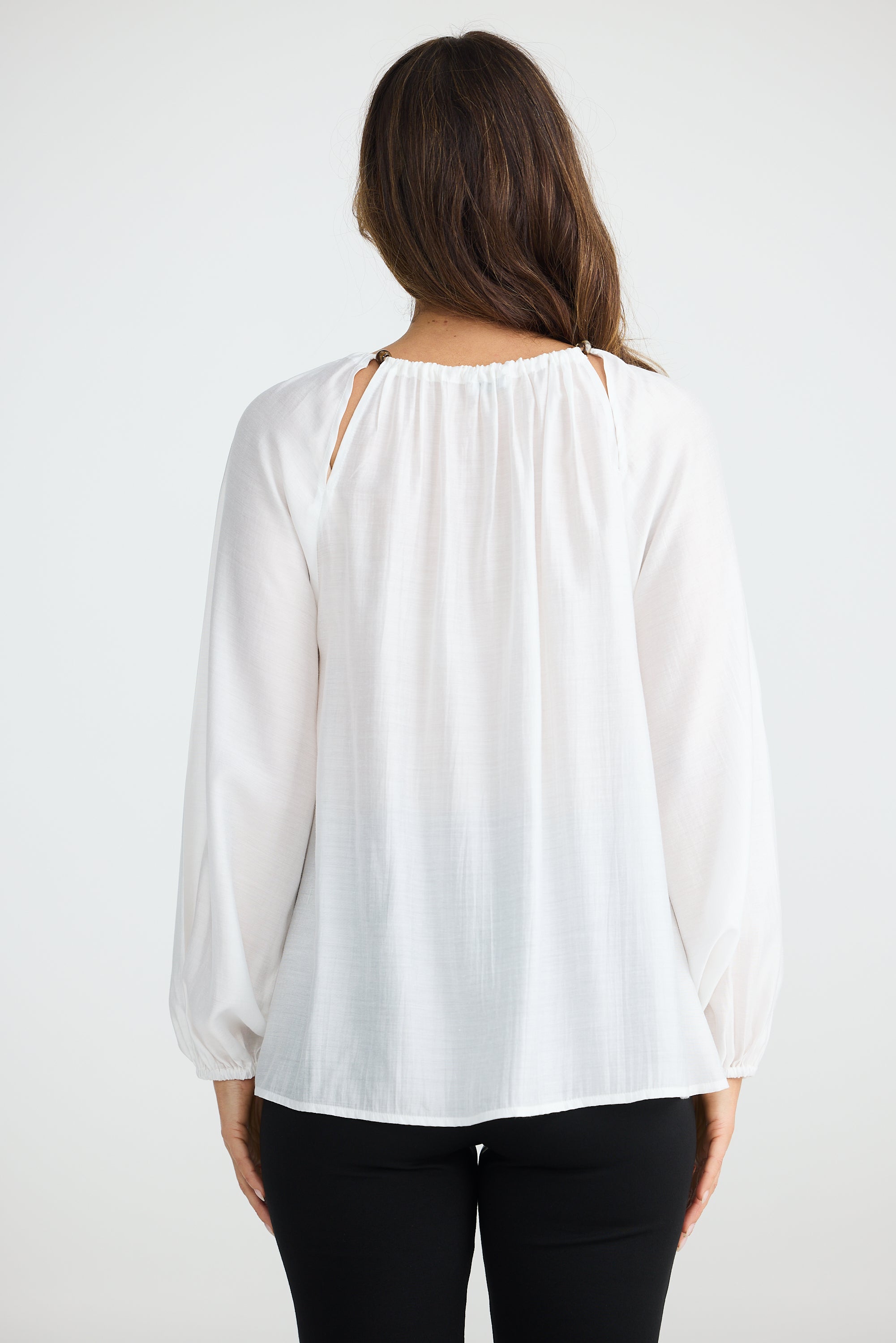 BRAVE & TRUE Carlisle Blouse WHITE