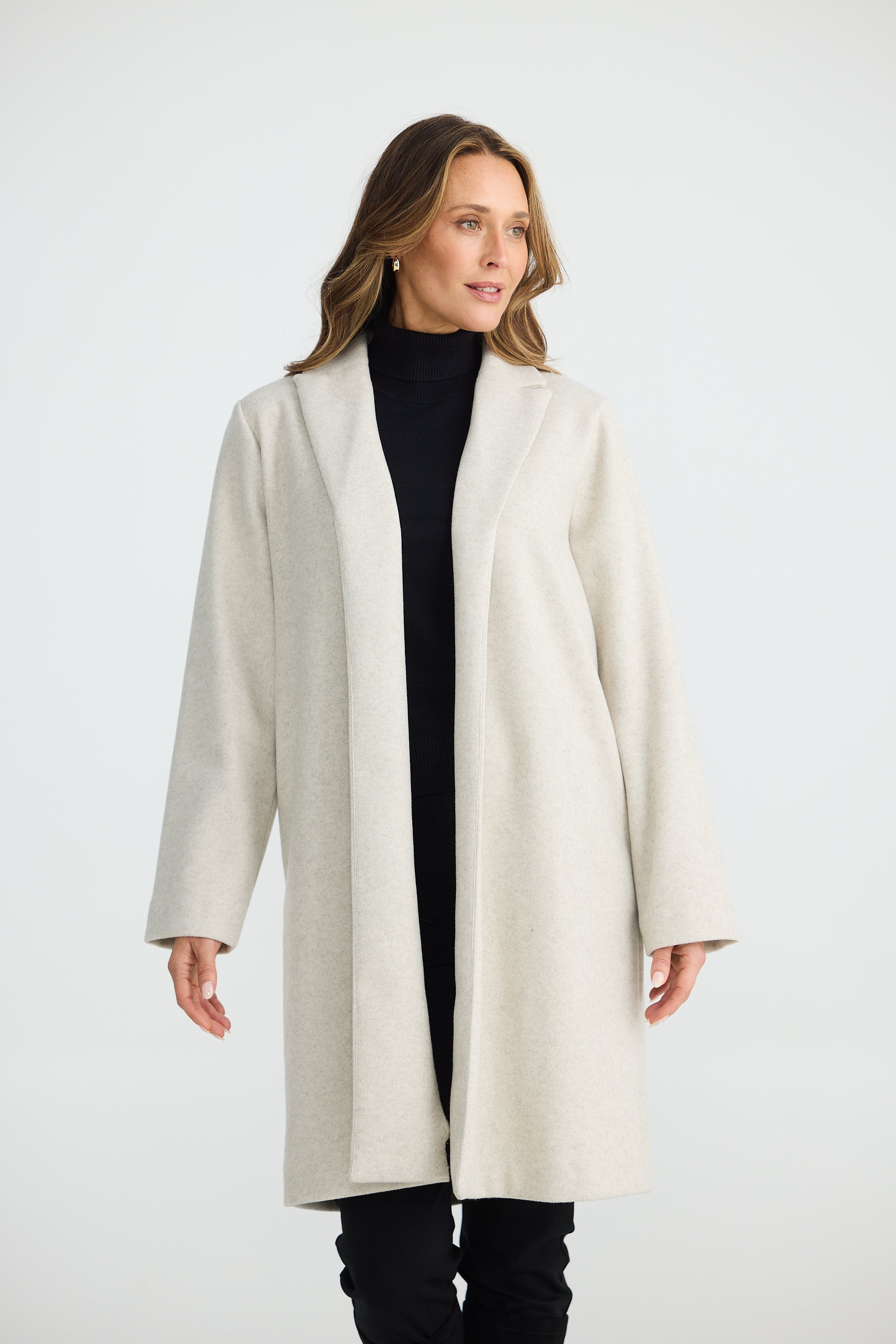 BRAVE & TRUE Bella Coat OAT MARLE