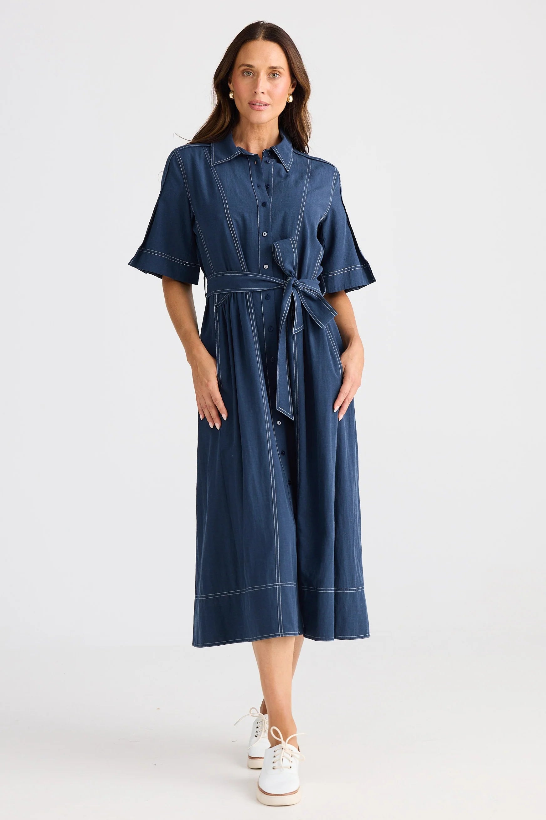 BRAVE & TRUE Leo Dress Navy