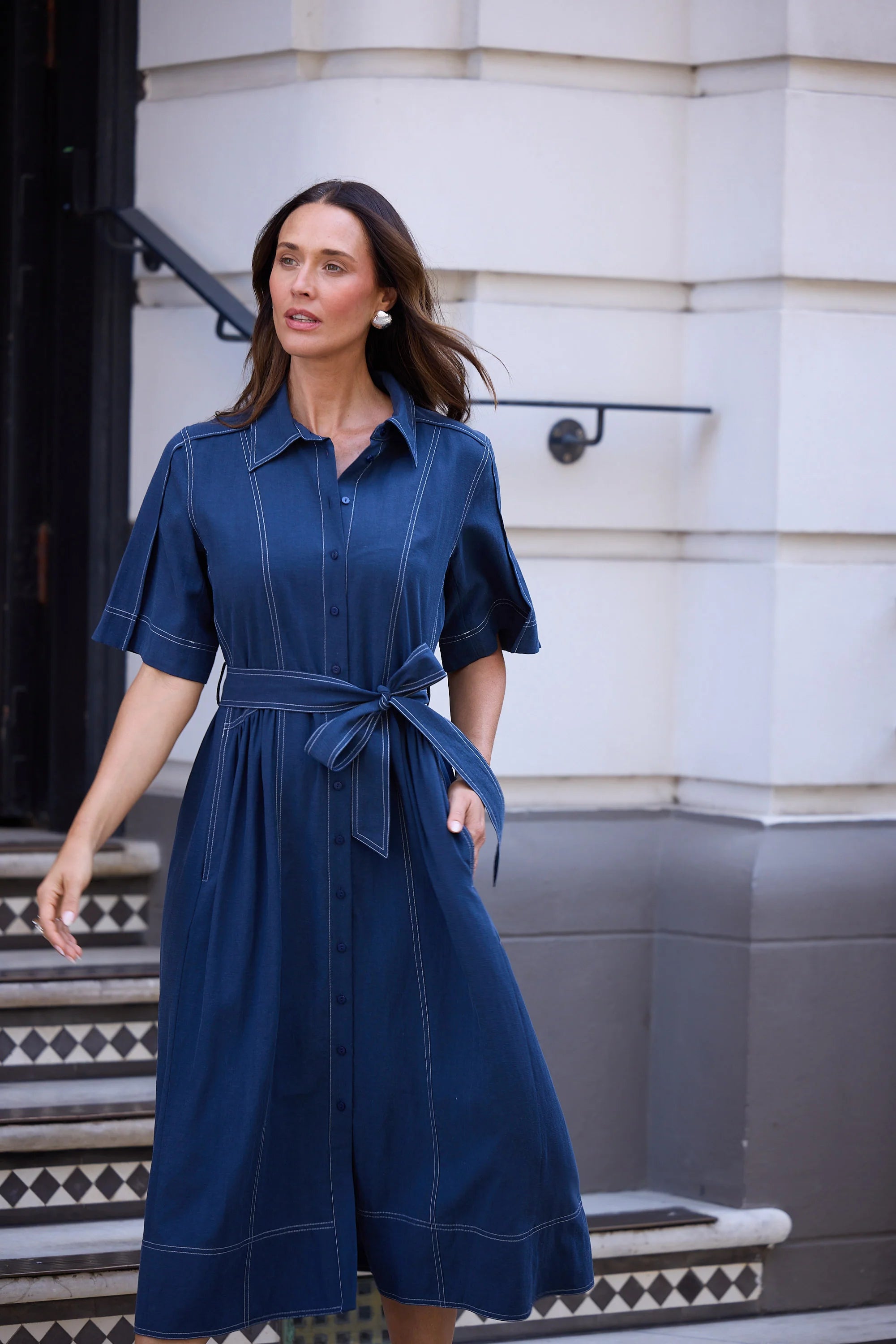 BRAVE & TRUE Leo Dress Navy