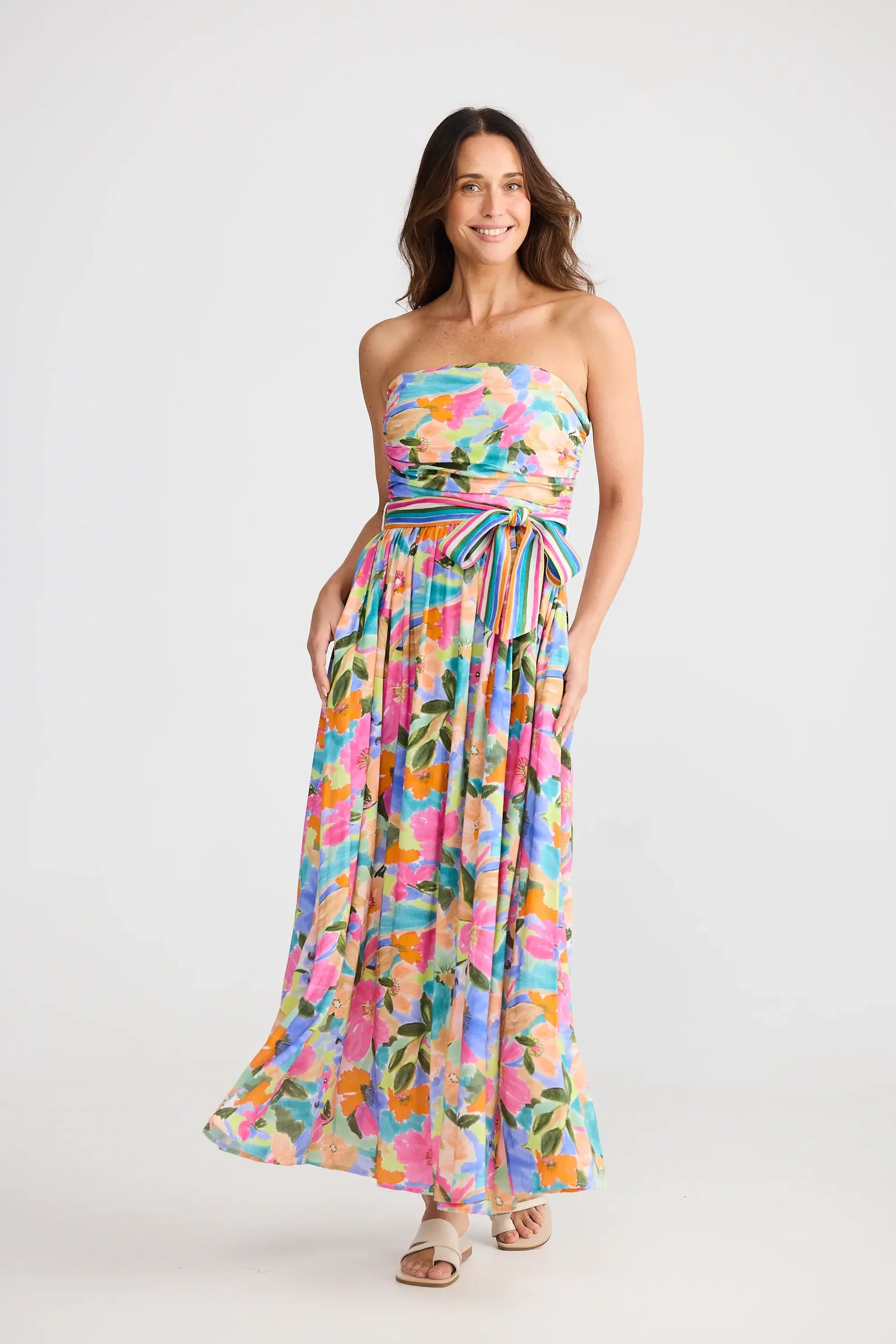 BRAVE & TRUE Avalon Dress ELECTRIC BLOOM