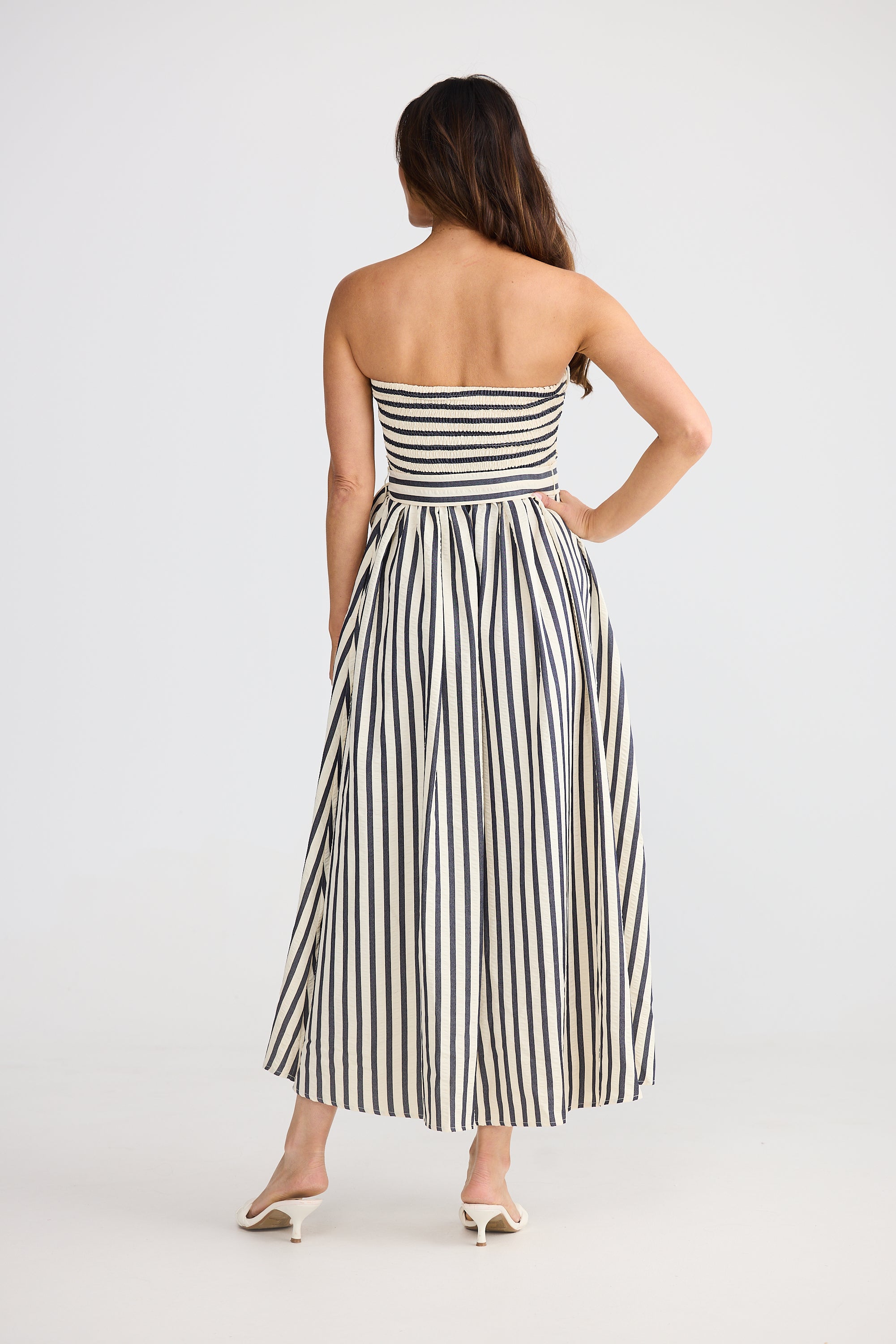 BRAVE & TRUE Avalon Dress NAVY STRIPE