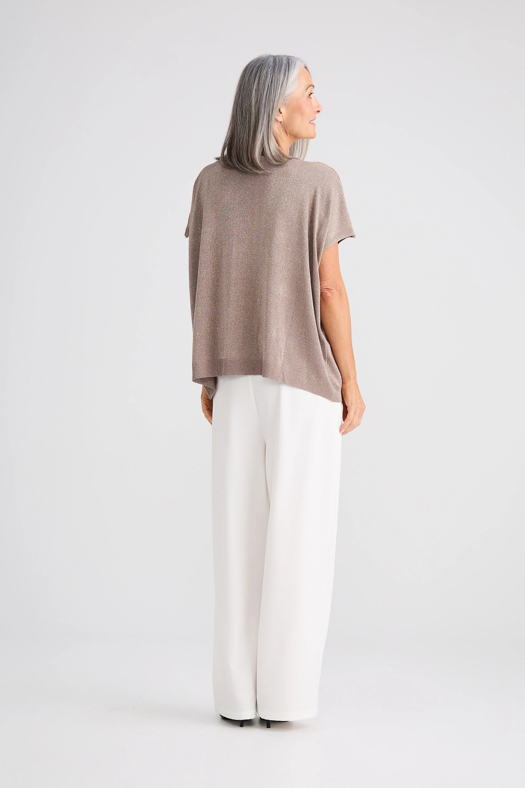 BRAVE & TRUE Radiance Knit Top CHAMPAGNE