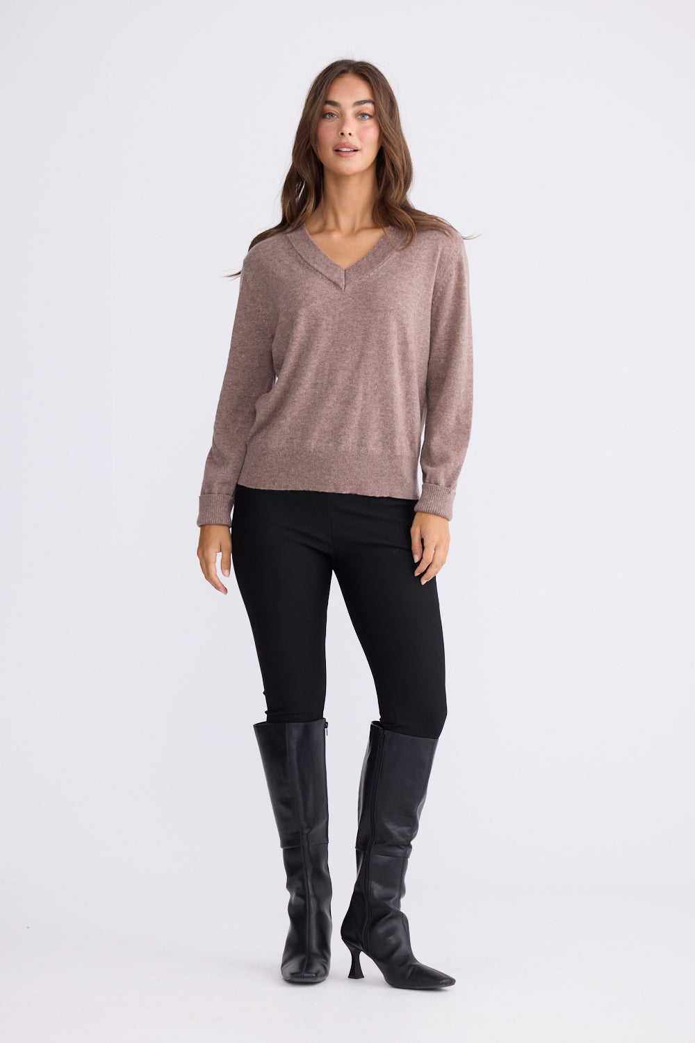 BRAVE & TRUE Gwen Knit OAT MARLE