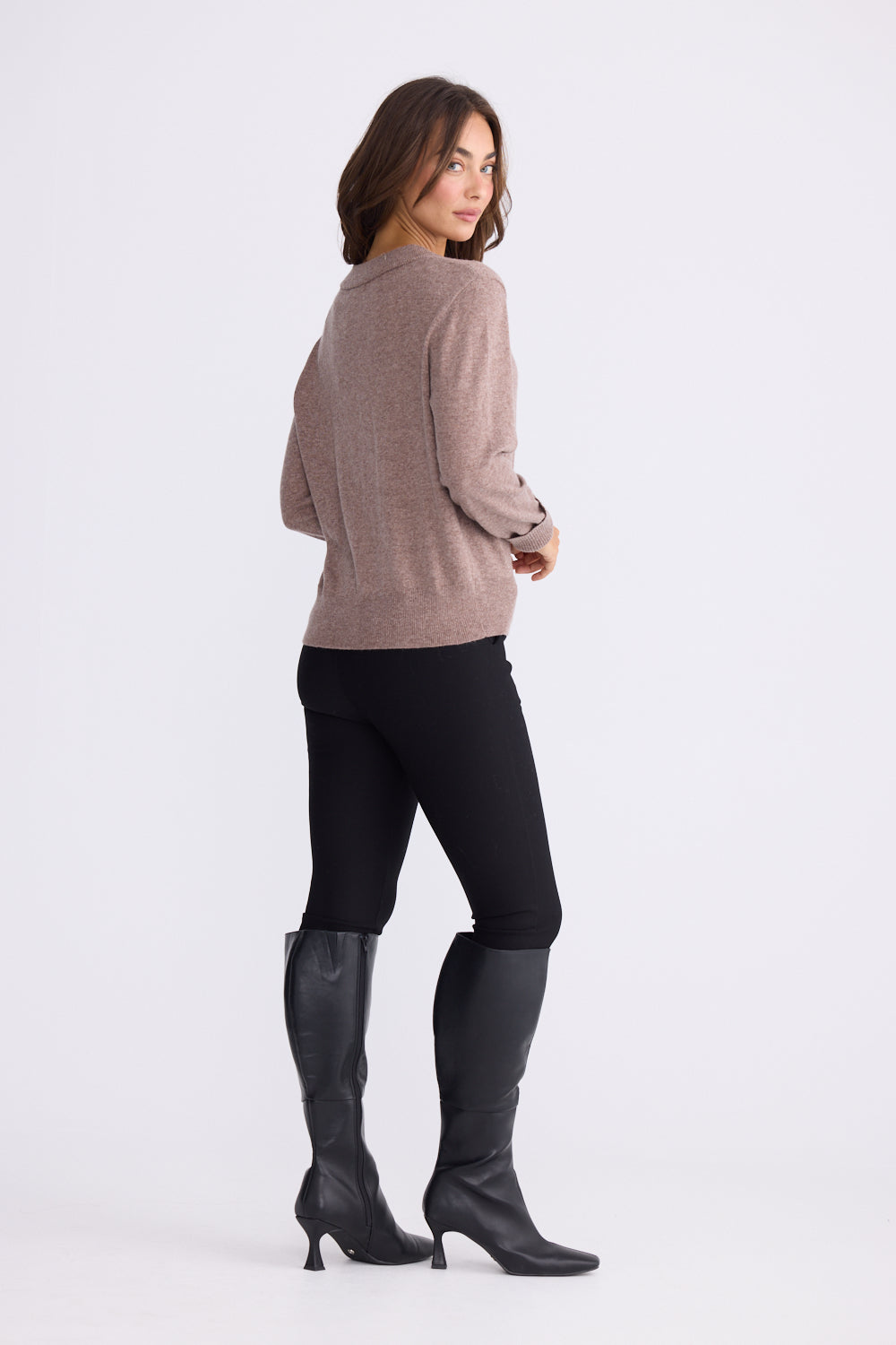 BRAVE & TRUE Gwen Knit OAT MARLE