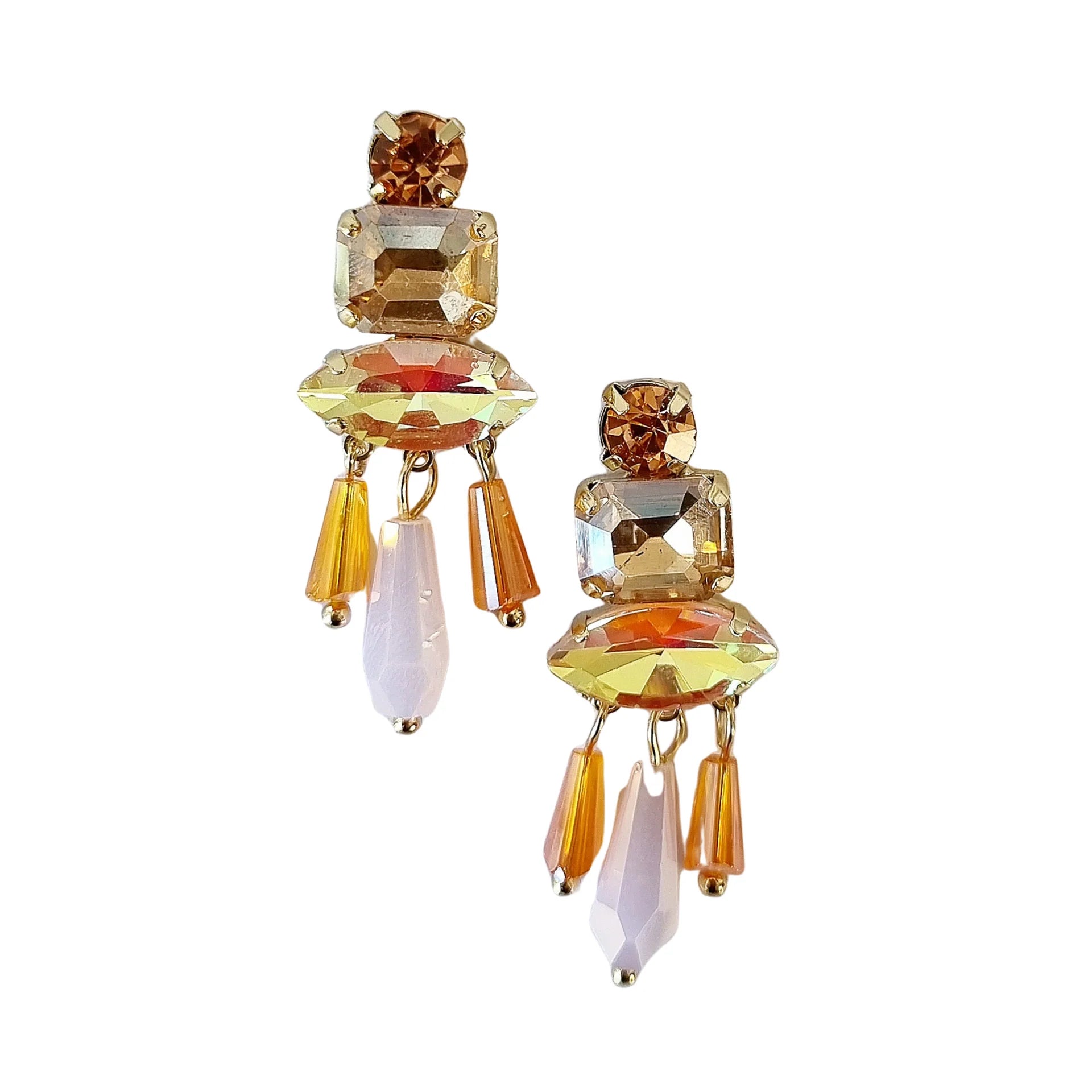 Nala Gem Earring ORANGE