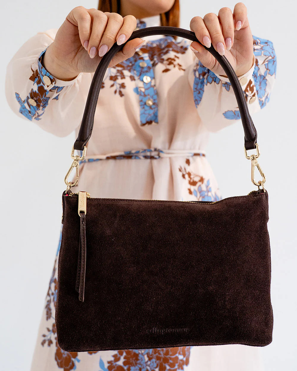 ARLINGTON MILNE Baby Sophie CHOC SUEDE