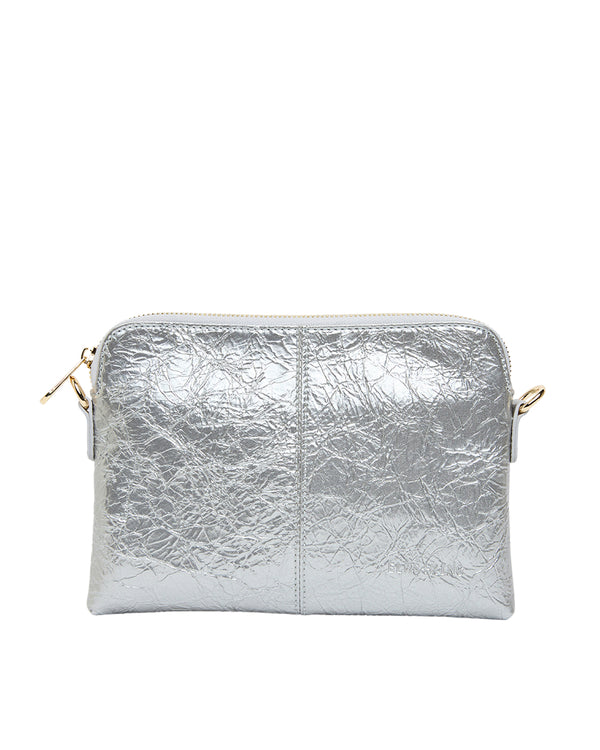 Elms & King Bowery Wallet SILVER CRINKLE