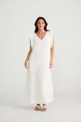 BRAVE & TRUE Matilda Dress WHITE