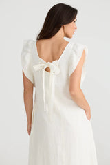 BRAVE & TRUE Matilda Dress WHITE