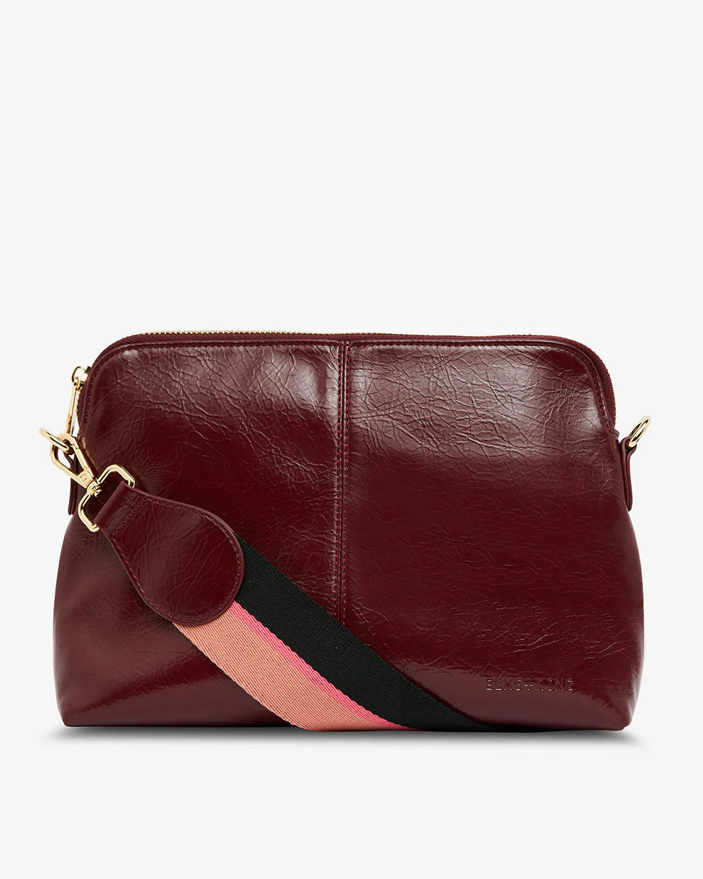 Elms & King Burbank LARGE BURGUNDY CRINKLE
