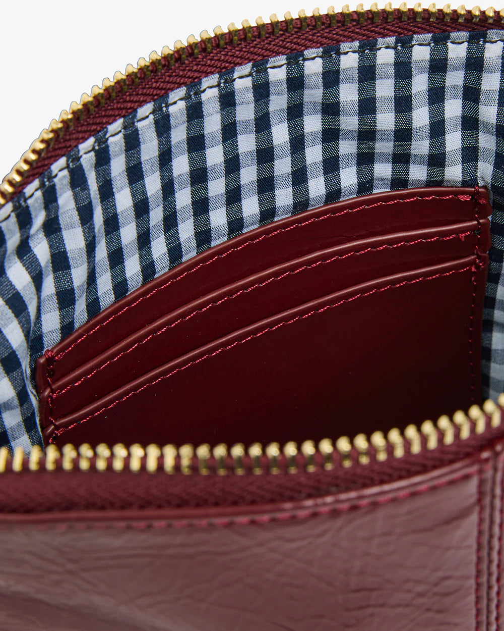 Elms & King Burbank Crossbody BURGUNDY CRINKLE