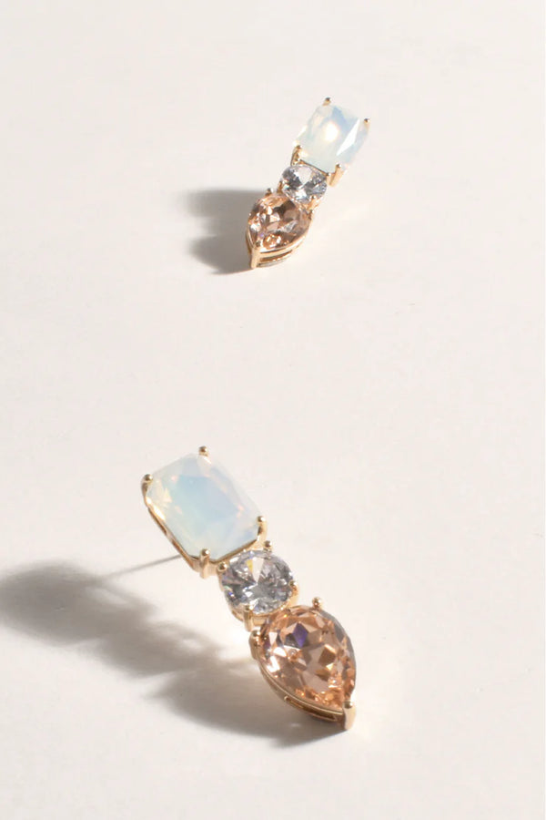 AD Jewel Trio Earrings CHAMPAGNE