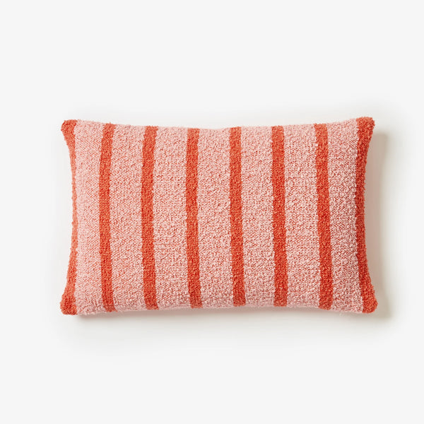 BONNIE & NEIL Boucle Thin Stripe Cushion 60 x 40 PINK