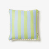 BONNIE & NEIL Bold Stripe Cushion 50cm BLUE LIME