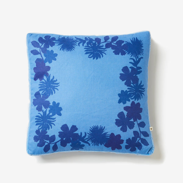 BONNIE & NEIL Flora Cushion 50cm BLUE