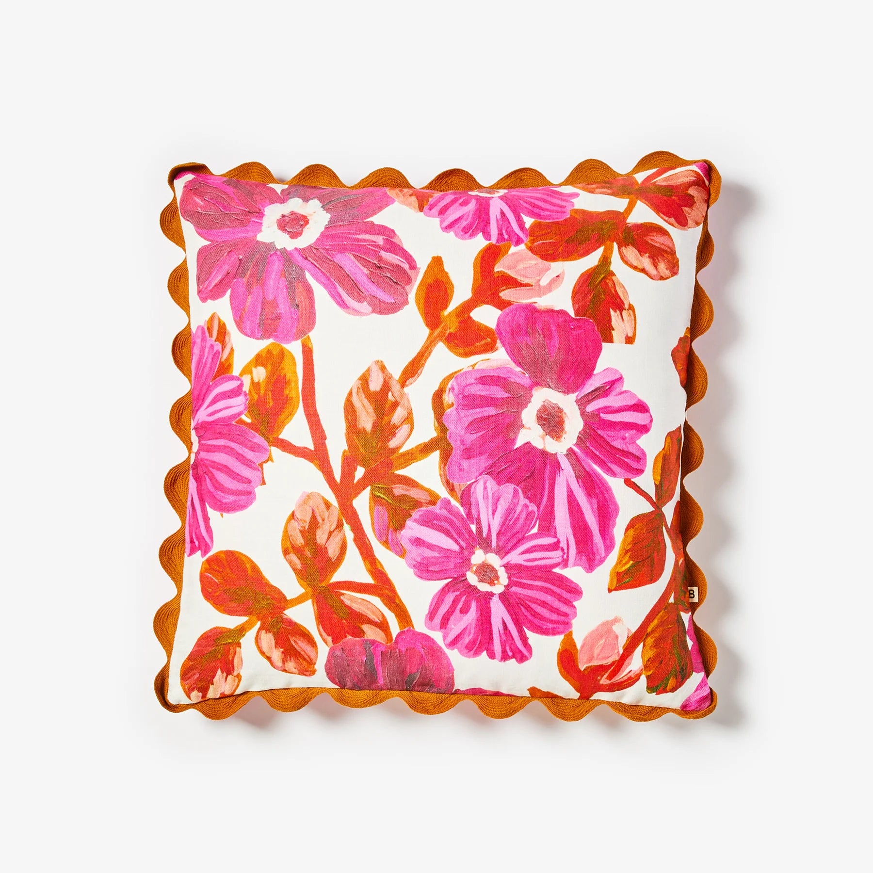 BONNIE & NEIL Floral Cushion 50cm ROSETTA PINK