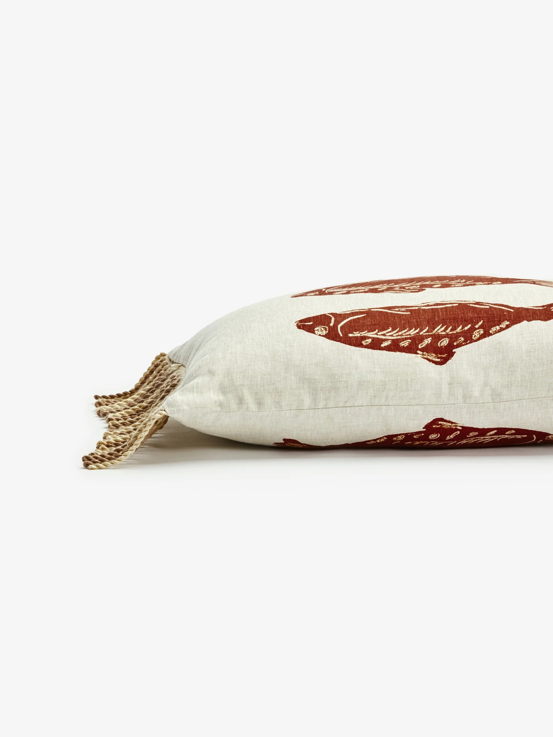 Bonnie & Neil Sardines Tan Cushion 60 x 40