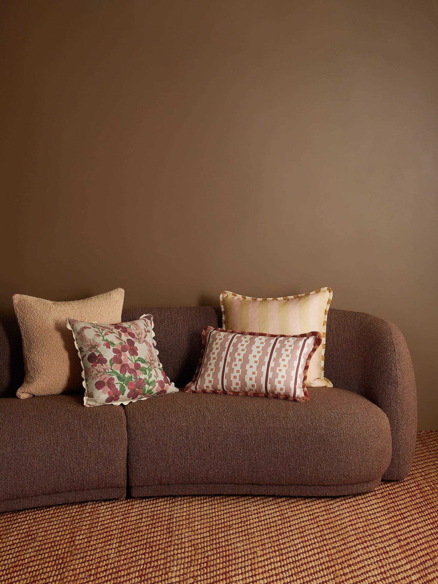 Bonnie & Neil Bauhaus Buff Cushion 60 x 40cm