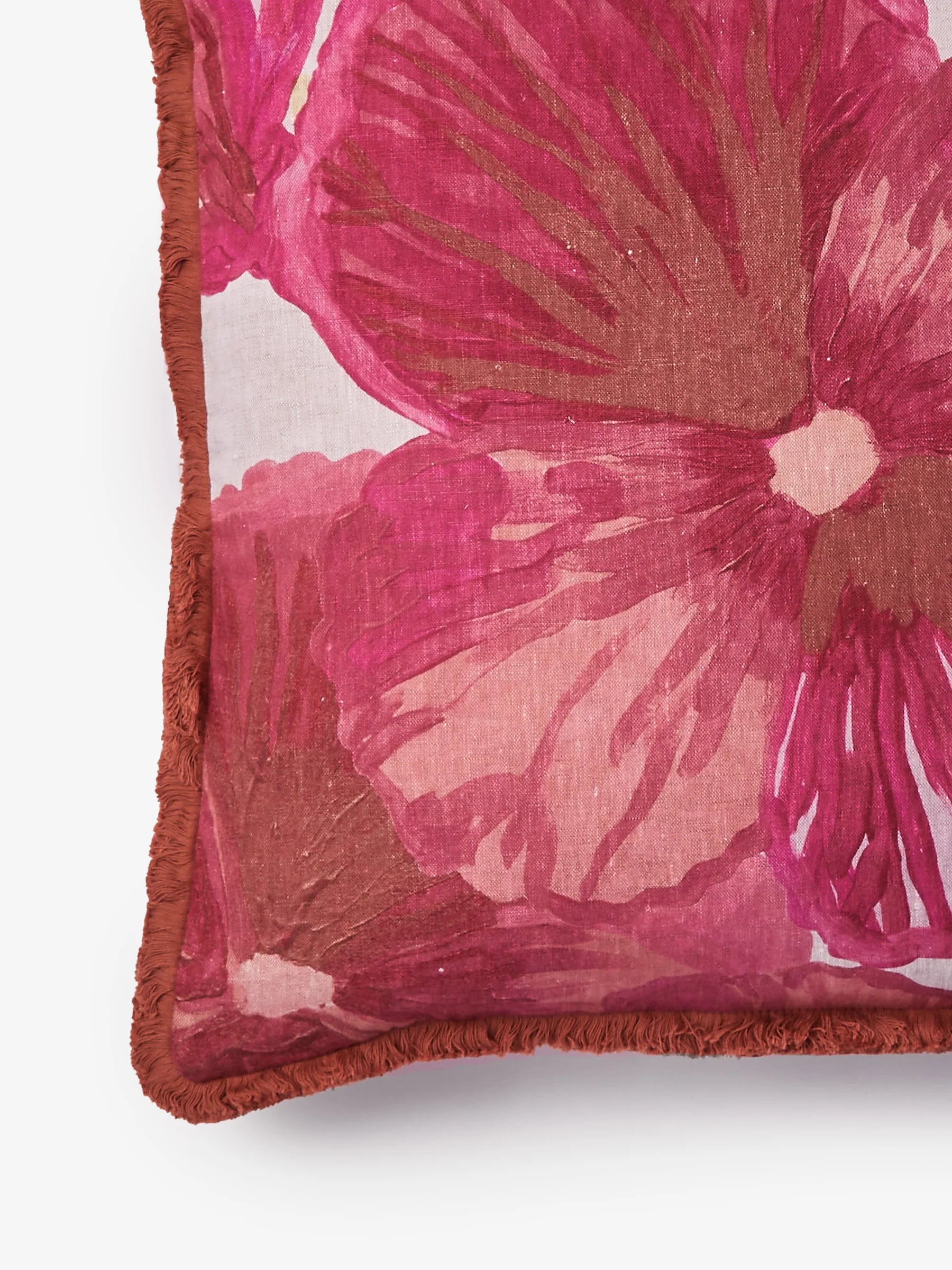 Bonnie & Neil Wild Pansy Cushion Pink 50cm