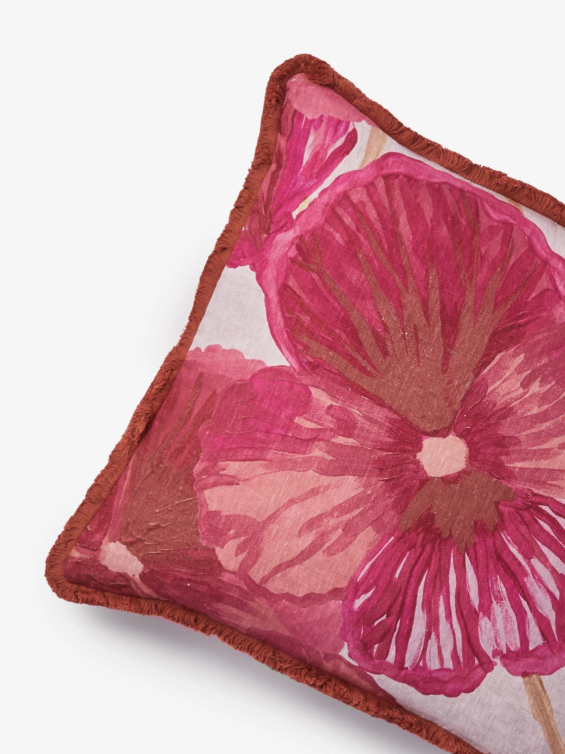 Bonnie & Neil Wild Pansy Cushion Pink 50cm