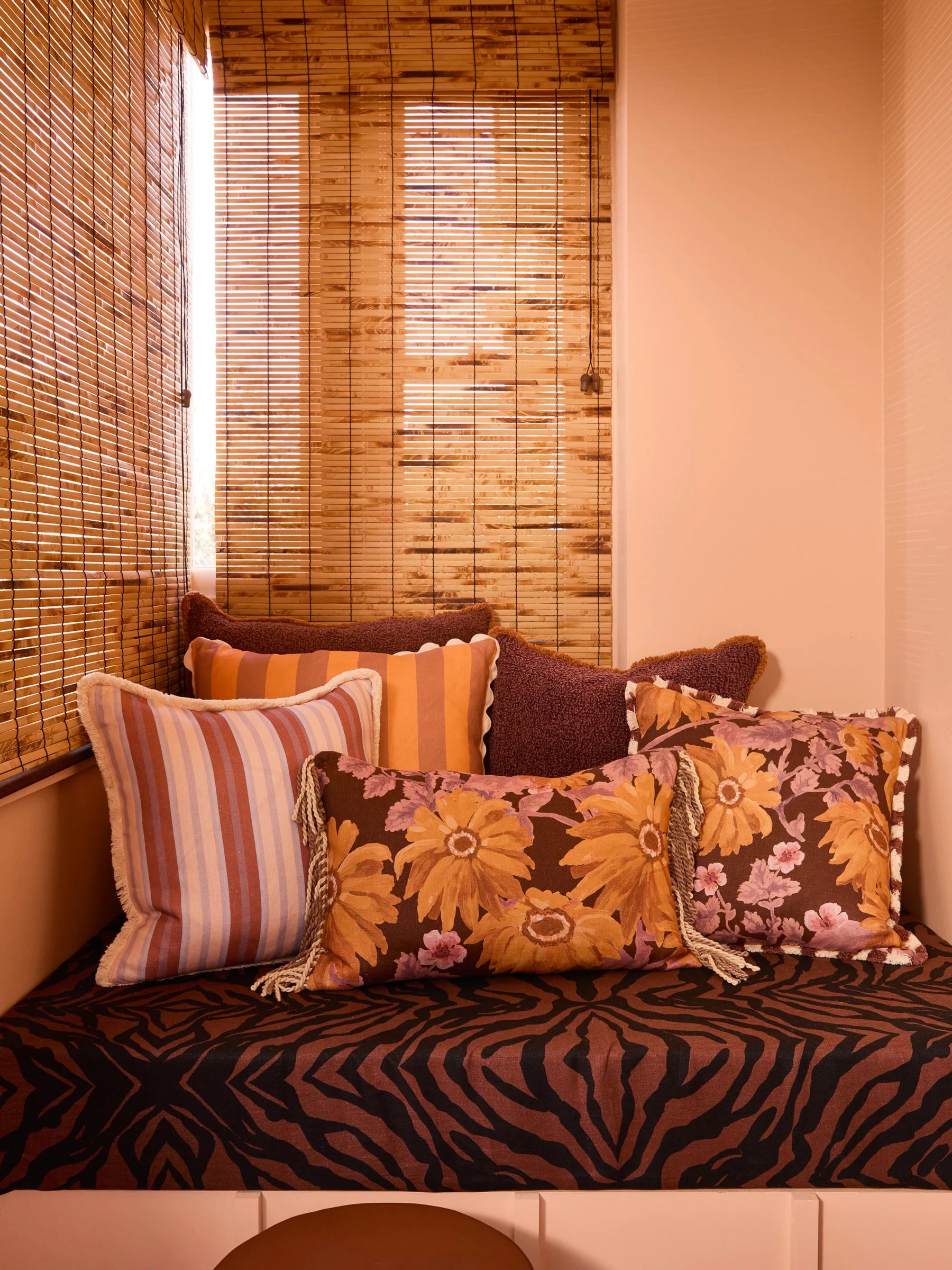 Bonnie & Neil Marigold Cushion Amber 50cm