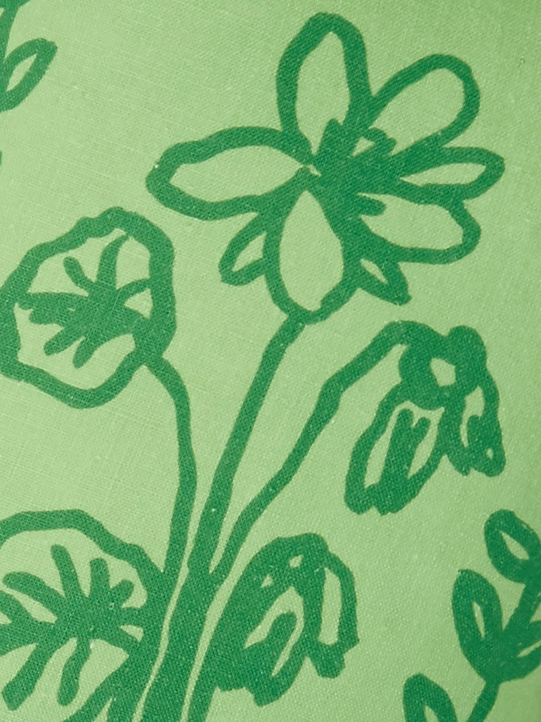 Bonnie & Neil Petra Green Cushion 40x30cm