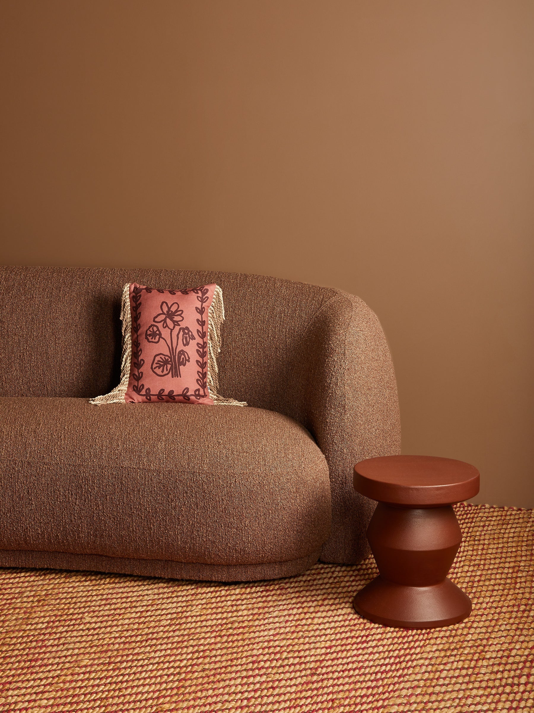 Bonnie & Neil Petra Coral Cushion 40x30cm