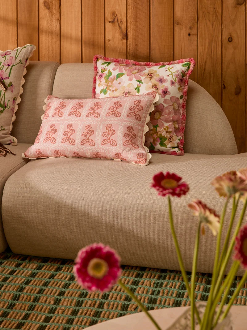 Bonnie & Neil Martine Cushion PINK 60 x 40cm