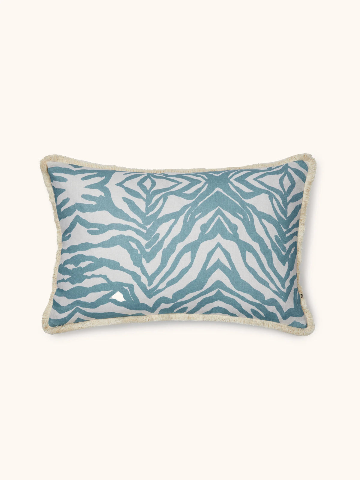Bonnie & Neil Zebra Cushion BLUE 60 x 40cm