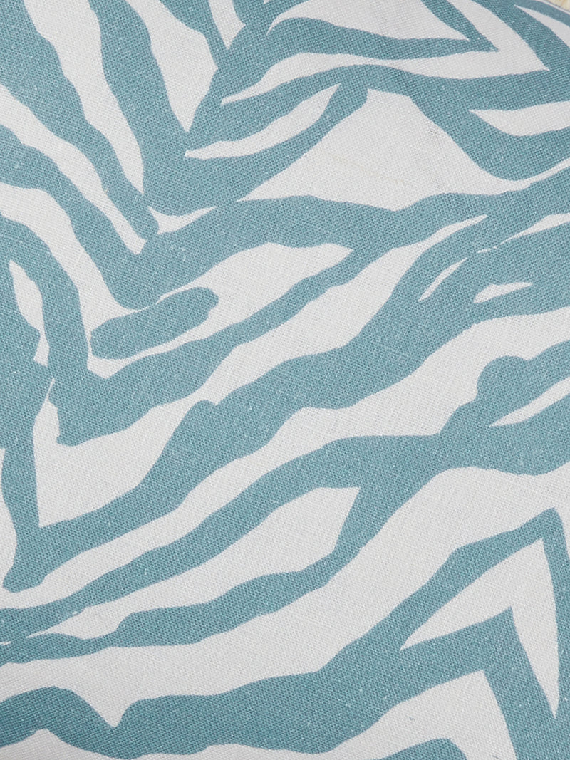 Bonnie & Neil Zebra Cushion BLUE 60 x 40cm