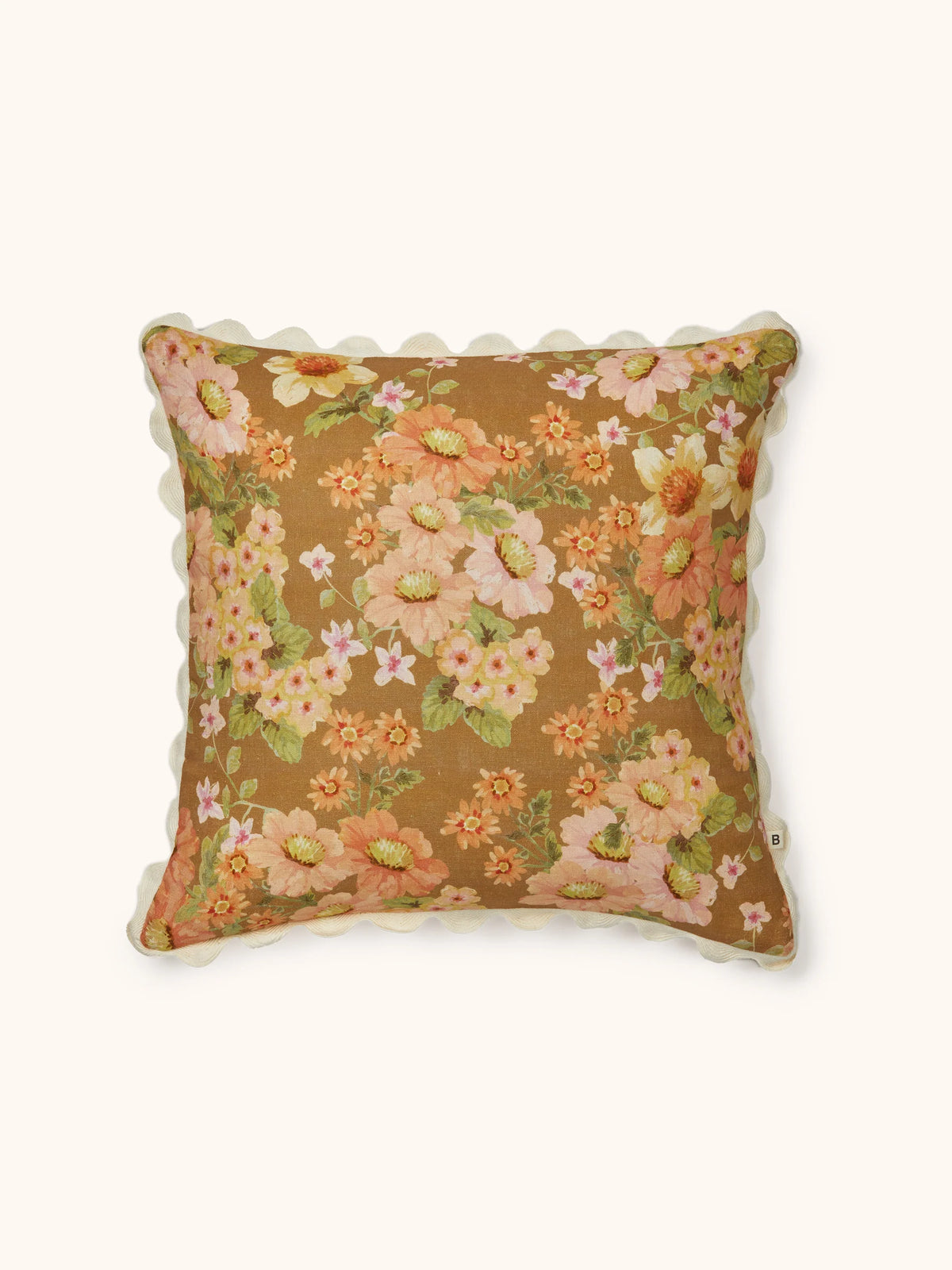 Bonnie & Neil Buttercup Cushion Wheat 50cm