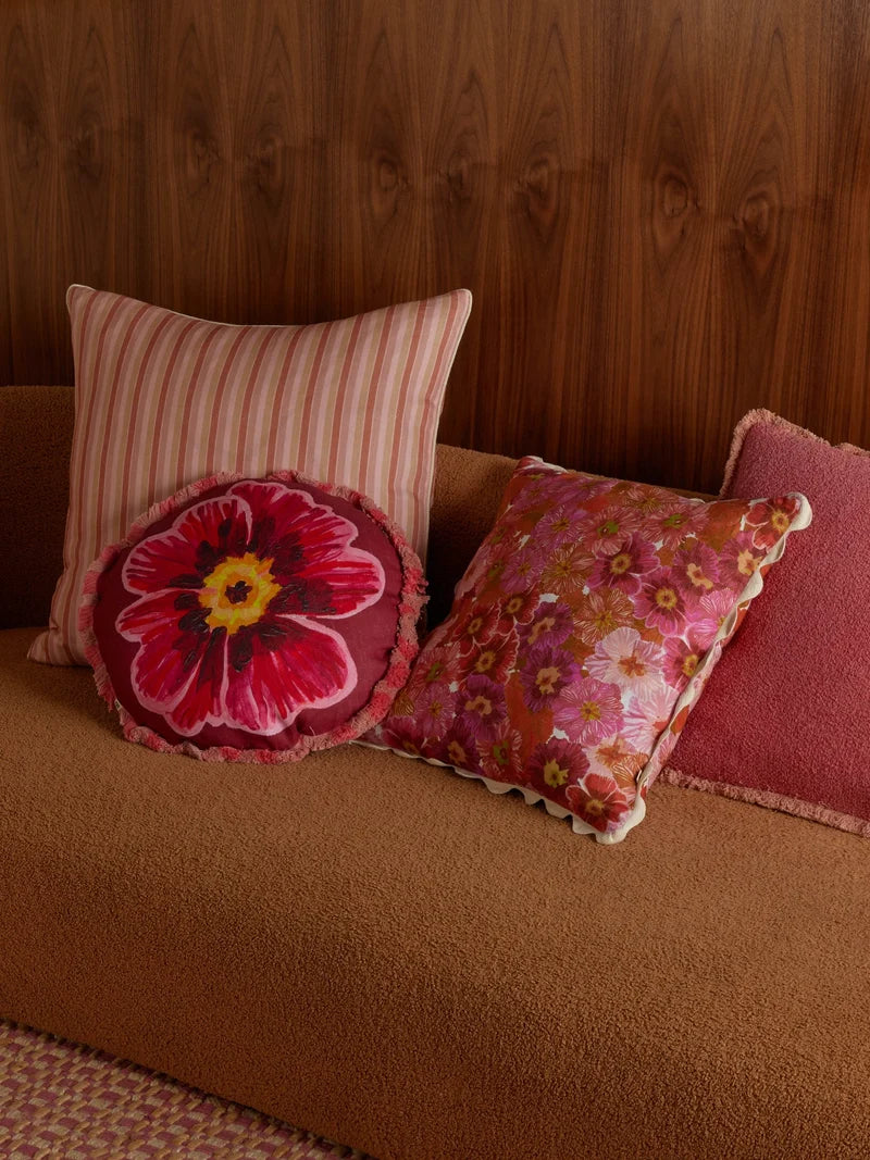 Bonnie & Neil Primrose Cushion Pink 50cm