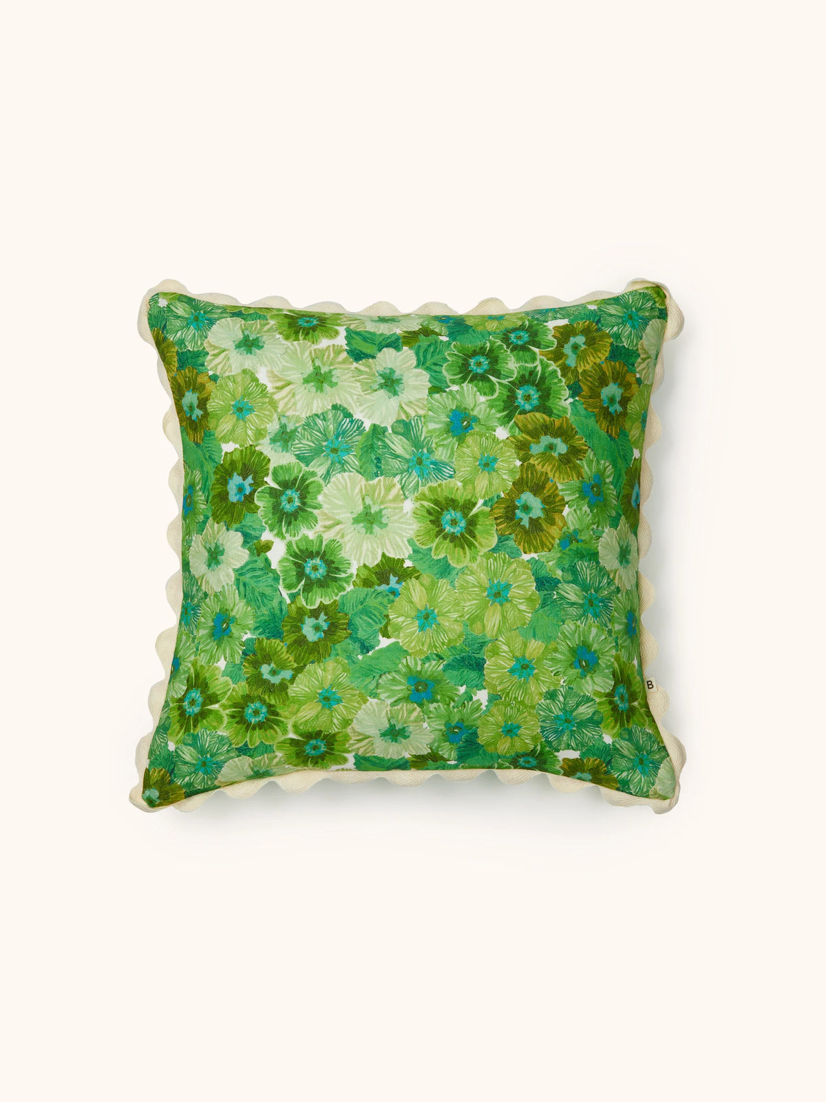 Bonnie & Neil Primrose Cushion Green 50cm