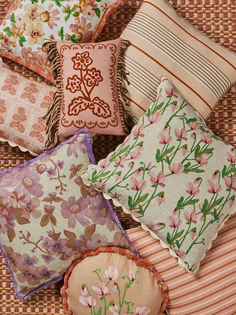 Bonnie & Neil Martine Cushion PINK 60 x 40cm