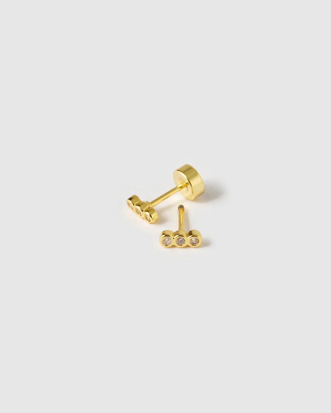 Arms of Eve Caitlin Flat Back Earrings GOLD