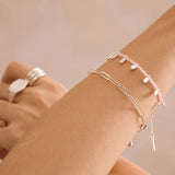 MURKANI Rose Quartz Bracelet SILVER