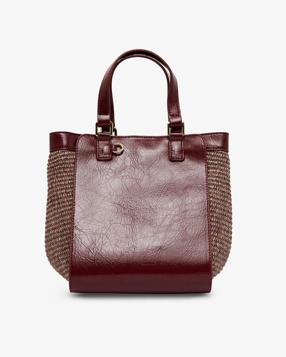 Elms & King Carnegie Tote BURGUNDY / COCO WEAVE