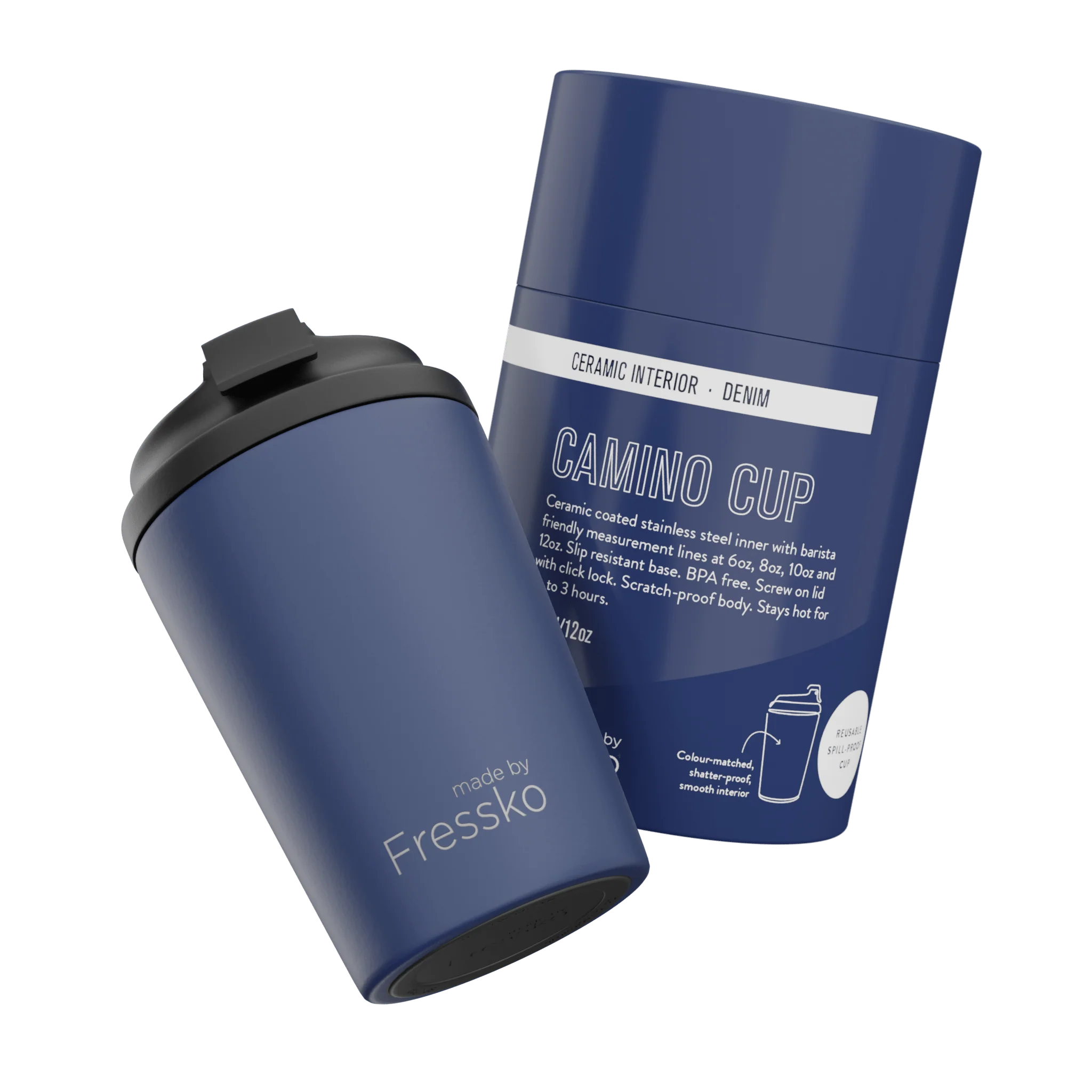 FRESSKO Ceramic Lined Camino Cup DENIM