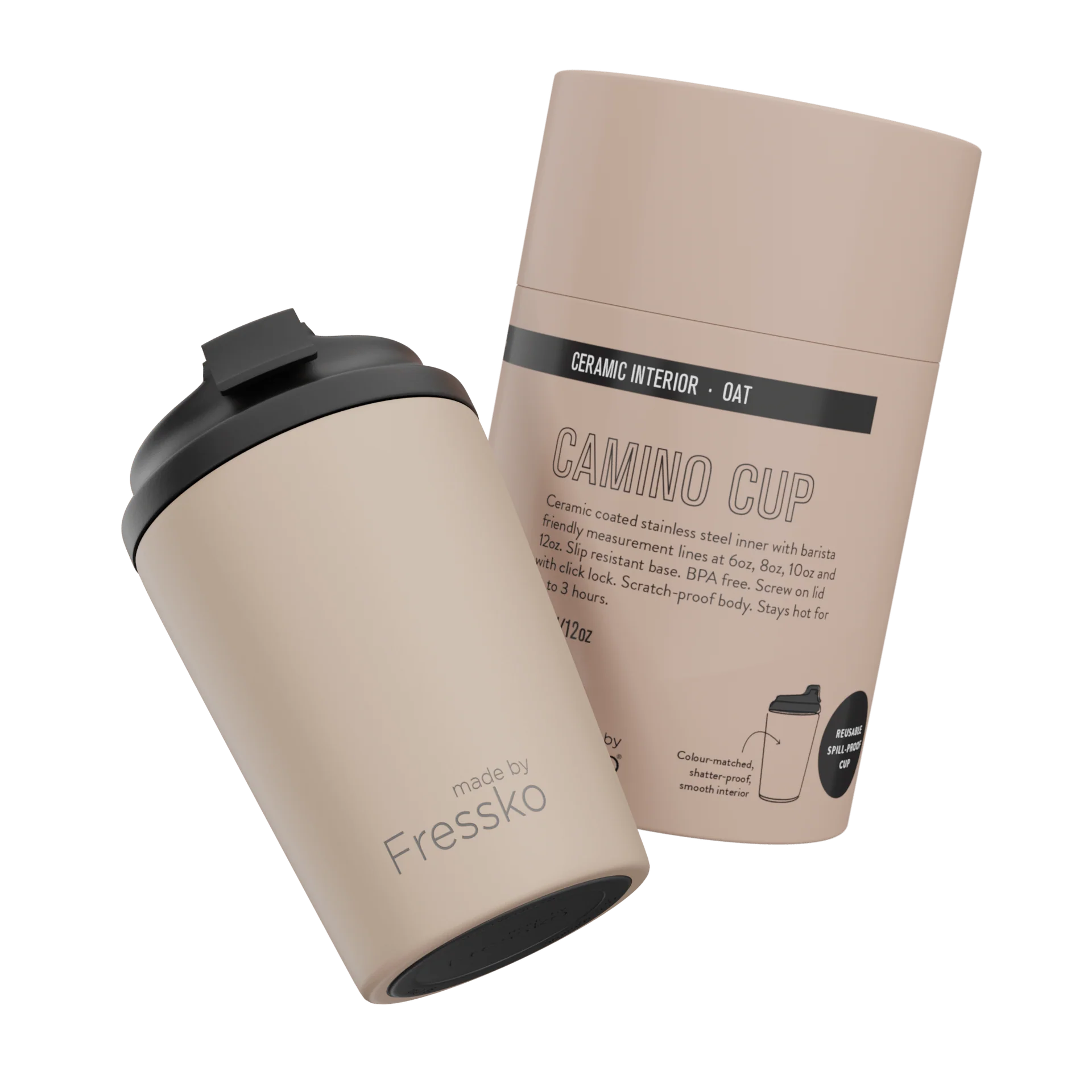 FRESSKO Ceramic Lined Camino Cup OAT