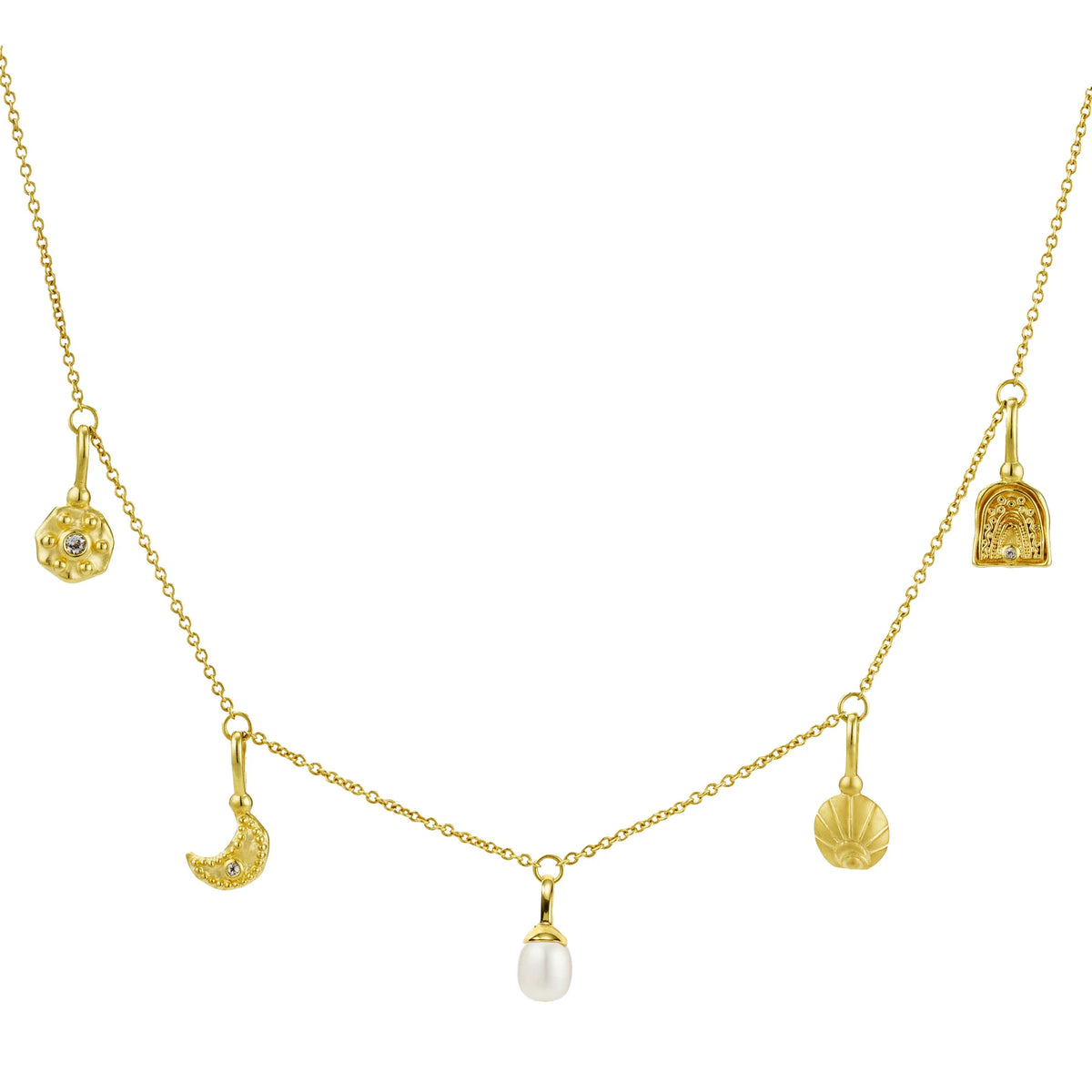 MURKANI Sea & Sky Charm Necklace GOLD