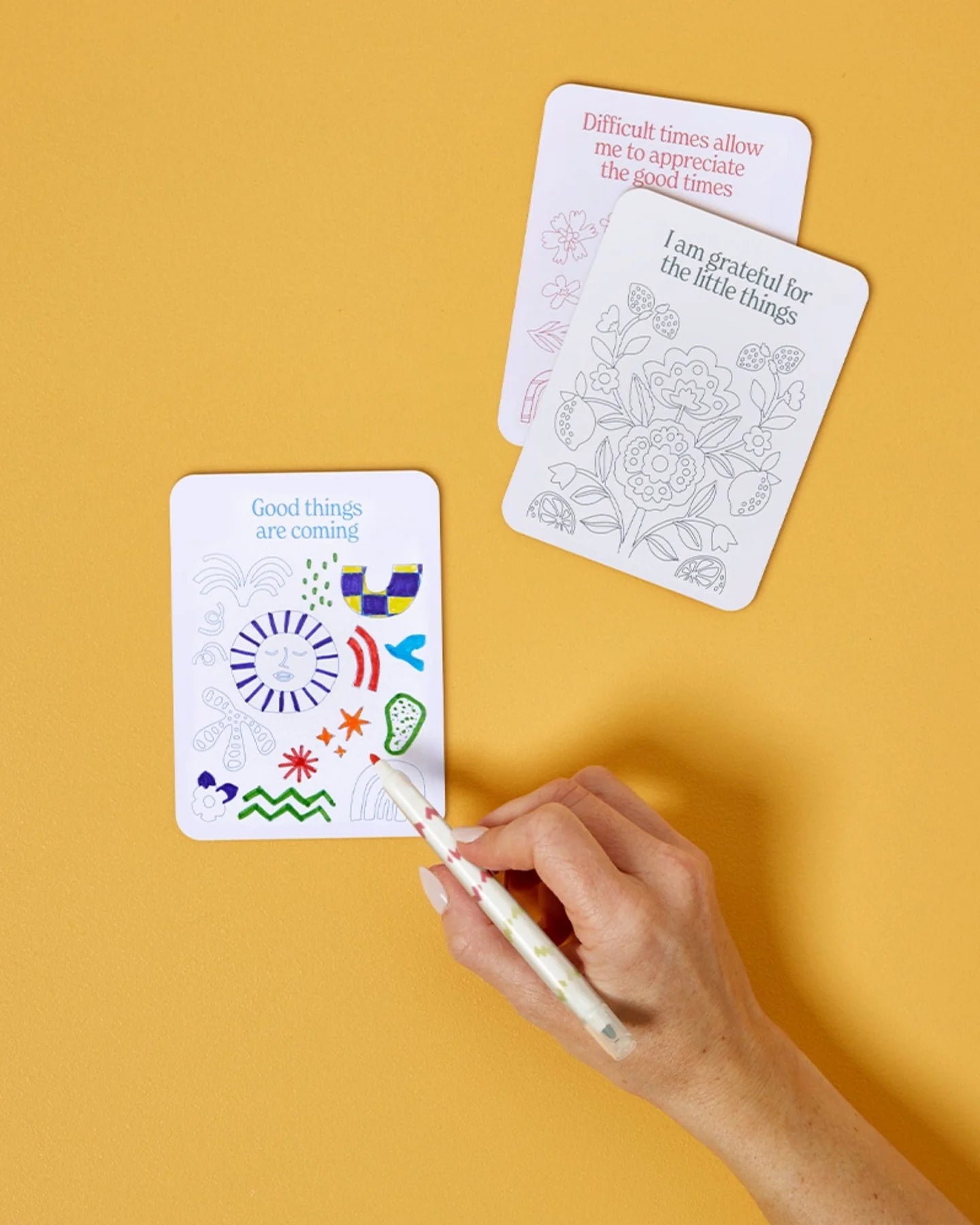 JOS Colour Your Own Affirmation Cards