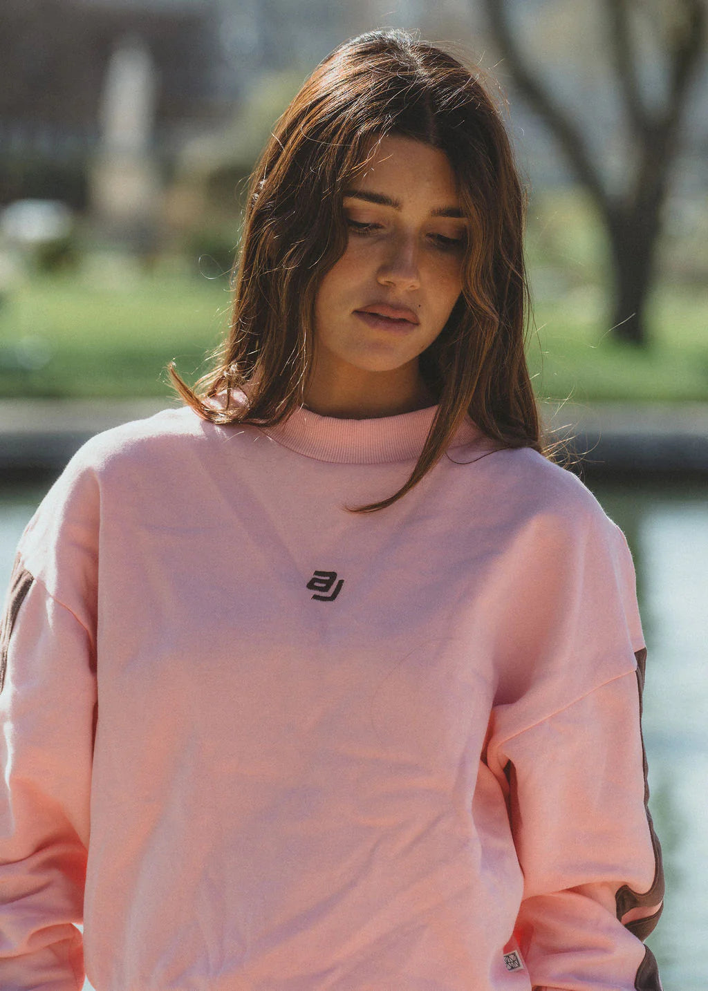 ARAMINTA JAMES Logo Sweatshirt ROSE QUARTZ